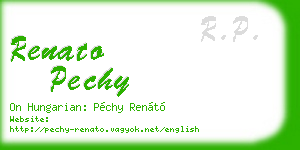 renato pechy business card