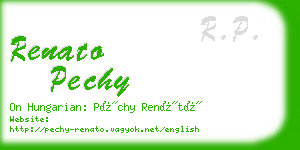 renato pechy business card